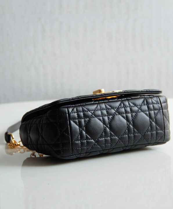 Christian Dior Small Dior Caro Bag Black